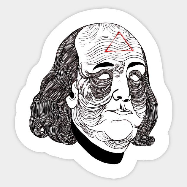 Creepy Benjamin Sticker by FUN ART